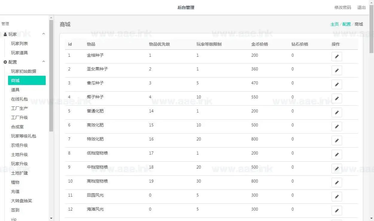 图片[5]|《天才农场H5》经典模拟农场养殖类网页游戏+Linux手工服务端+运营后台+详细搭建教程|Aae_Source